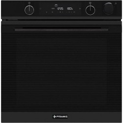 Pyramis PO78114010EBLM Φούρνος άνω Πάγκου με Πυρόλυση 78lt Μαύρος Ματ (034070701)